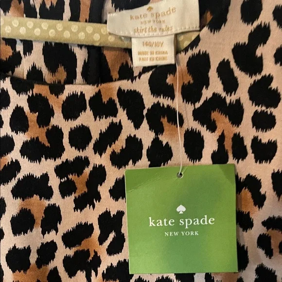 Kate Spade Leopard Print Dress with Red Flower - Picture 5 of 8